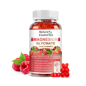 Nature Essentials Magnesium Gummies for Calm Mood & Muscle Relaxation - Chewable Supplement for Adults, Teens, Men, and Women - 60 Gummies